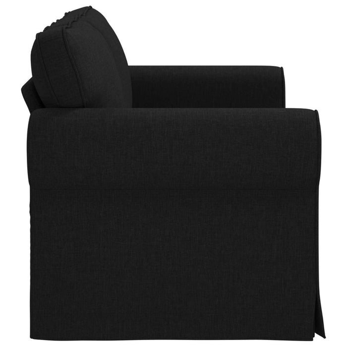Canapea Negru 155 x 82 x 80 cm țesătură - WALTI WALTI