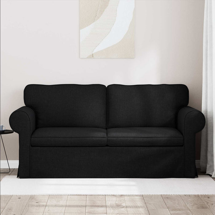 Canapea Negru 175 x 82 x 80 cm țesătură - WALTI WALTI