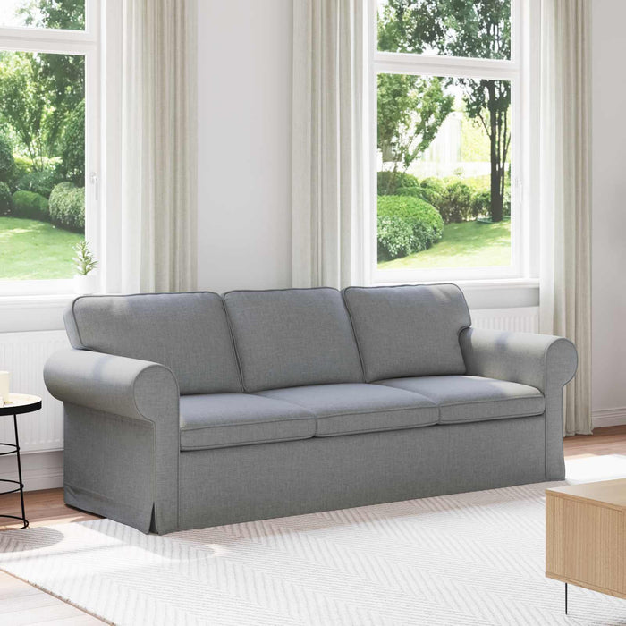 Canapea Gri deschis 215 x 82 x 80 cm țesătură - WALTI WALTI