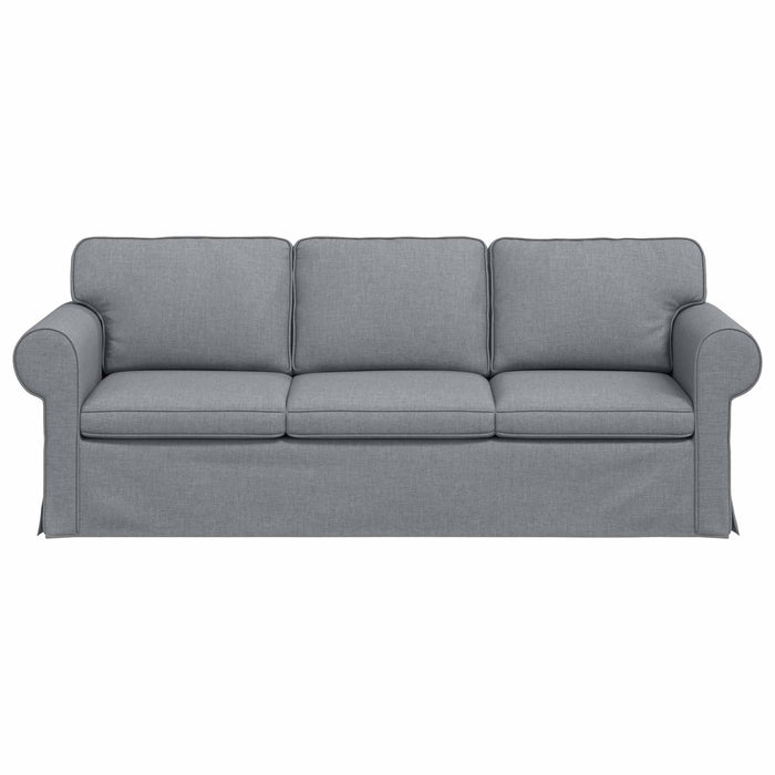 Canapea Gri deschis 215 x 82 x 80 cm țesătură - WALTI WALTI