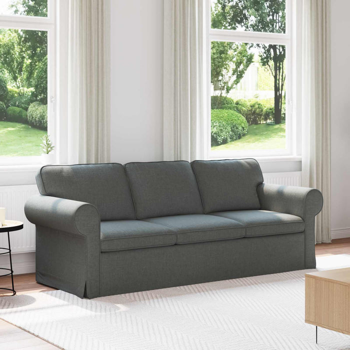 Canapea Gri închis 215 x 82 x 80 cm țesătură - WALTI WALTI