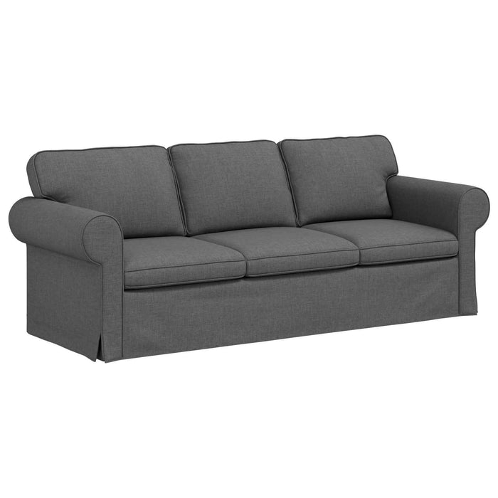 Canapea Gri închis 215 x 82 x 80 cm țesătură - WALTI WALTI