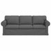 Canapea Gri închis 215 x 82 x 80 cm țesătură - WALTI WALTI