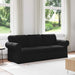 Canapea Negru 215 x 82 x 80 cm țesătură - WALTI WALTI