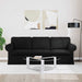 Canapea Negru 215 x 82 x 80 cm țesătură - WALTI WALTI