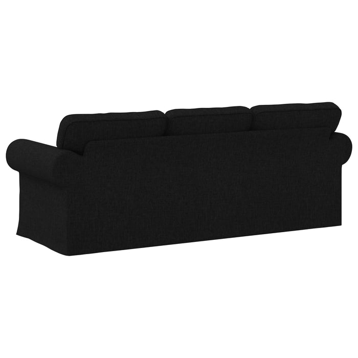 Canapea Negru 215 x 82 x 80 cm țesătură - WALTI WALTI