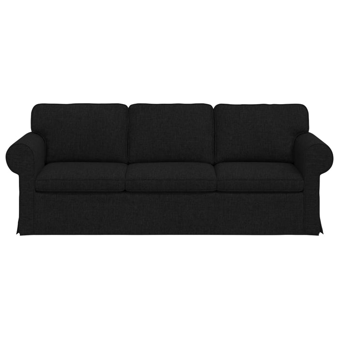 Canapea Negru 215 x 82 x 80 cm țesătură - WALTI WALTI