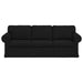Canapea Negru 215 x 82 x 80 cm țesătură - WALTI WALTI