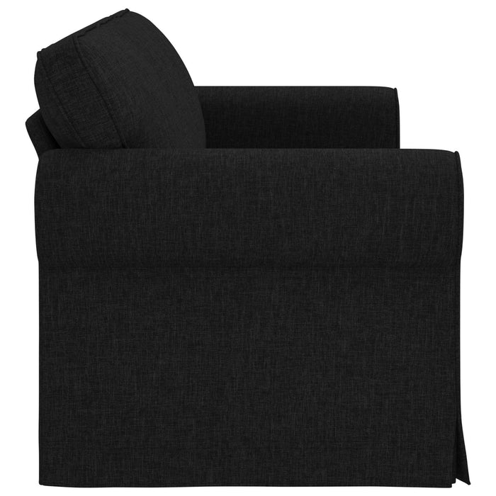 Canapea Negru 215 x 82 x 80 cm țesătură - WALTI WALTI