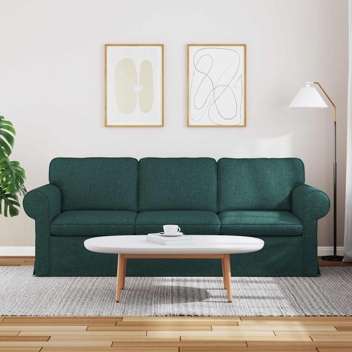 Canapea Verde închis 215 x 82 x 80 cm țesătură - WALTI WALTI
