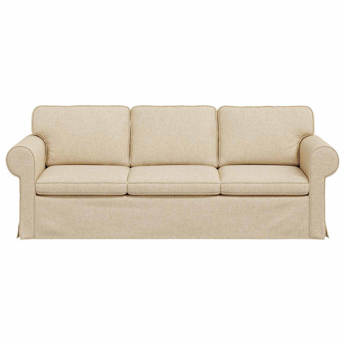 Canapea Crem 215 x 82 x 80 cm țesătură - WALTI WALTI