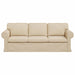 Canapea Crem 215 x 82 x 80 cm țesătură - WALTI WALTI