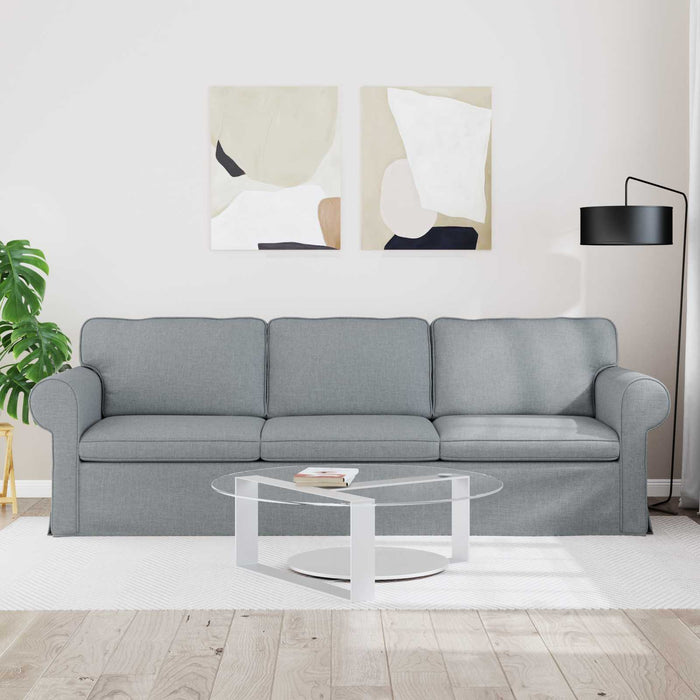 Canapea Gri deschis 245 x 82 x 80 cm țesătură - WALTI WALTI