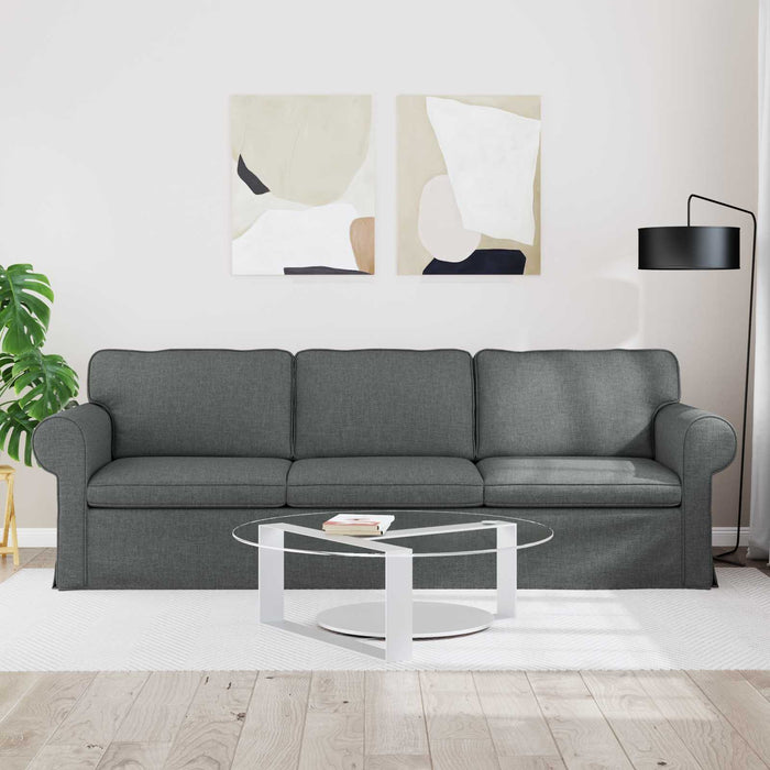 Canapea Gri închis 245 x 82 x 80 cm țesătură - WALTI WALTI