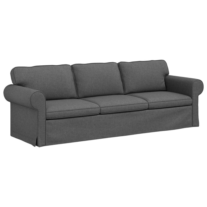 Canapea Gri închis 245 x 82 x 80 cm țesătură - WALTI WALTI