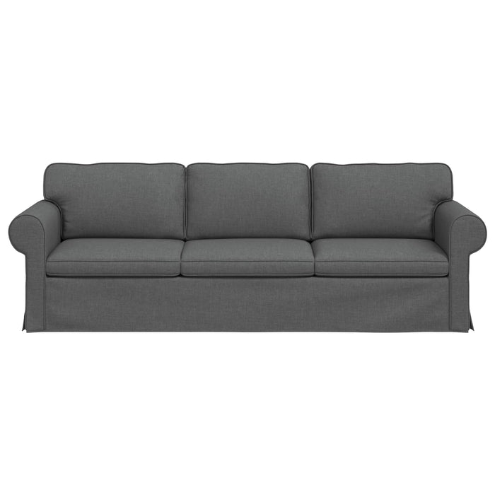 Canapea Gri închis 245 x 82 x 80 cm țesătură - WALTI WALTI
