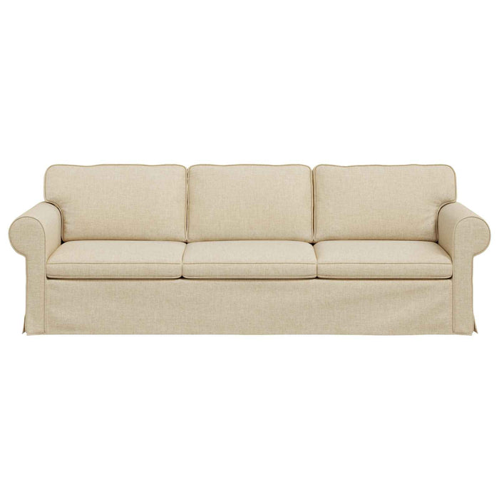 Canapea Crem 245 x 82 x 80 cm țesătură - WALTI WALTI