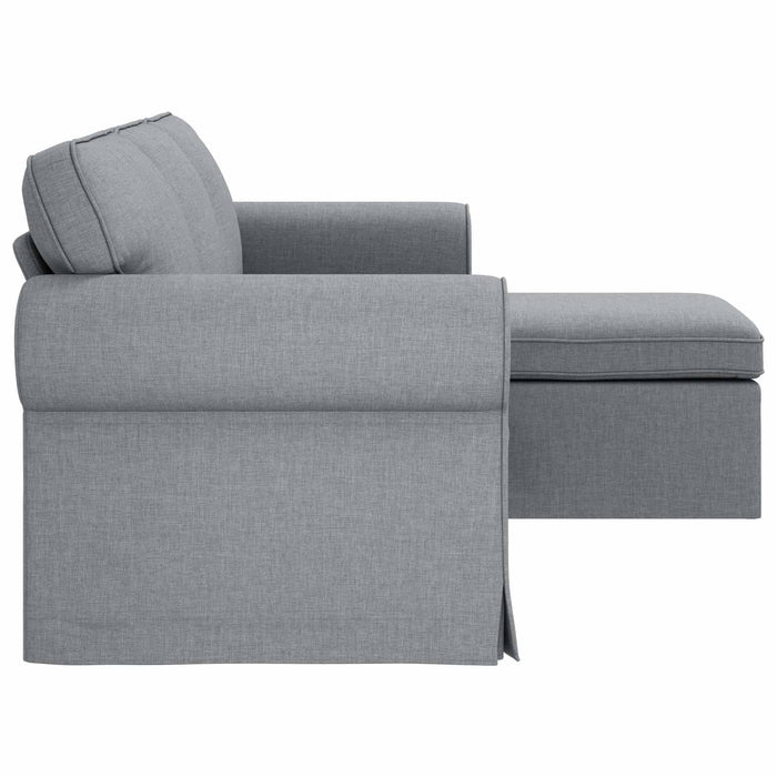 Canapea Gri deschis 195 x 138 x 80 cm țesătură WALTI