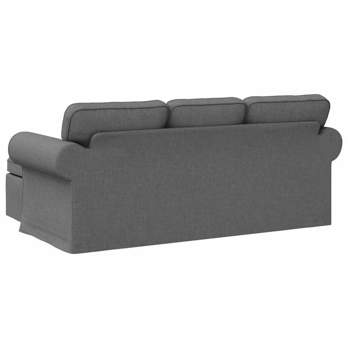 Canapea Gri închis 195 x 138 x 80 cm țesătură WALTI