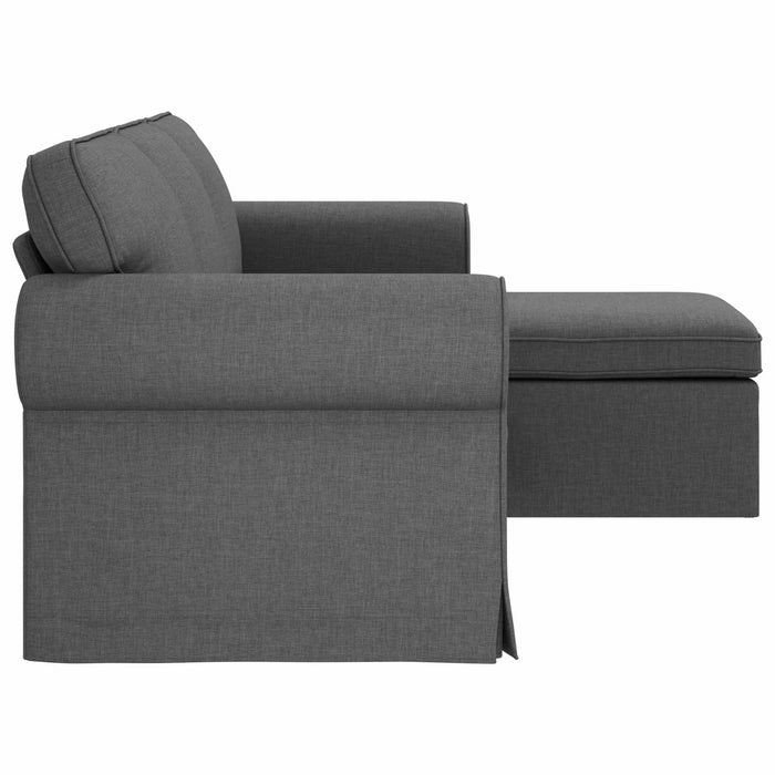 Canapea Gri închis 195 x 138 x 80 cm țesătură WALTI