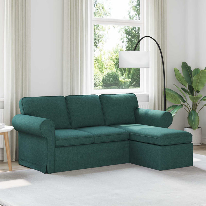 Canapea Verde închis 195 x 138 x 80 cm țesătură - WALTI WALTI