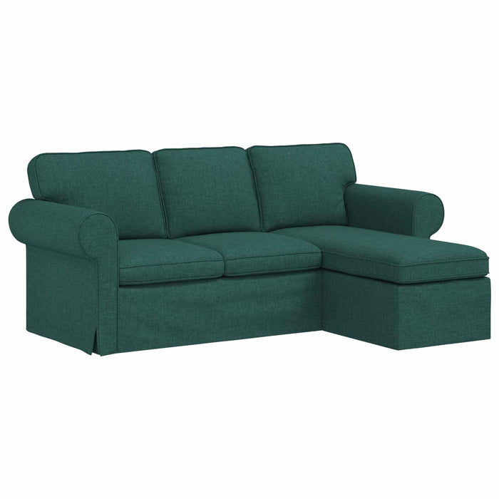 Canapea Verde închis 195 x 138 x 80 cm țesătură - WALTI WALTI