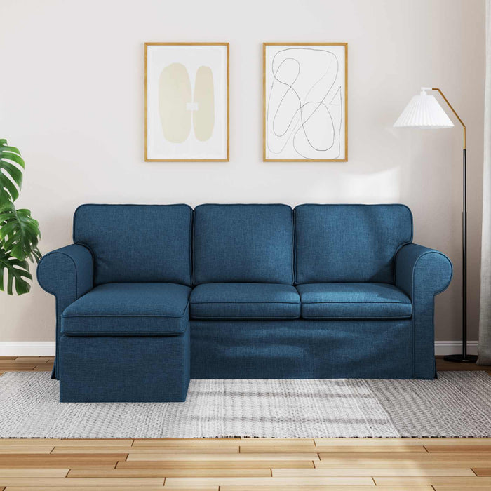 Canapea albastru 195 x 138 x 80 cm țesătură WALTI