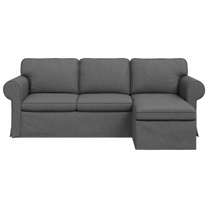Canapea Gri închis 215 x 138 x 80 cm țesătură - WALTI WALTI