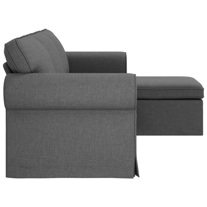 Canapea Gri închis 215 x 138 x 80 cm țesătură - WALTI WALTI