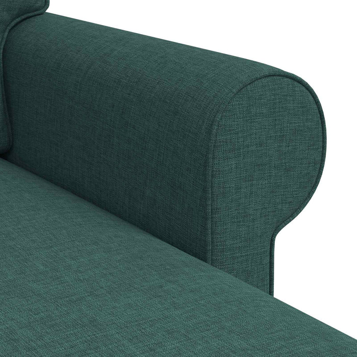 Canapea Verde închis 215 x 138 x 80 cm țesătură WALTI