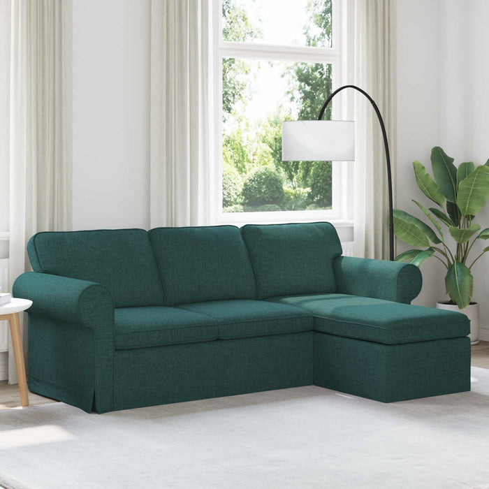 Canapea Verde închis 215 x 138 x 80 cm țesătură WALTI