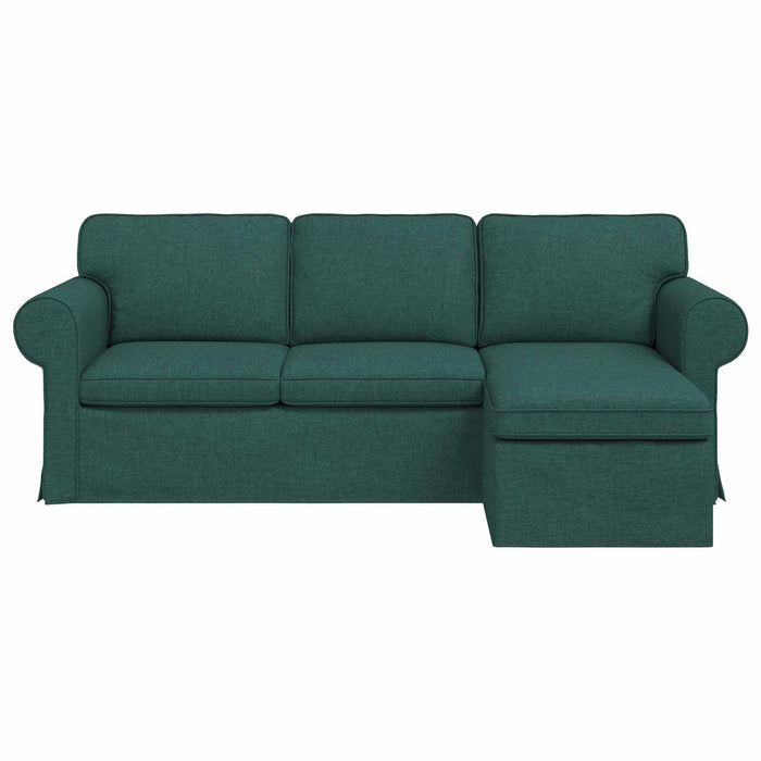 Canapea Verde închis 215 x 138 x 80 cm țesătură WALTI