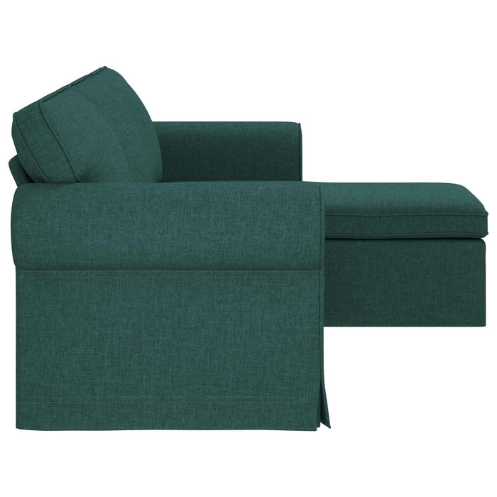 Canapea Verde închis 215 x 138 x 80 cm țesătură WALTI
