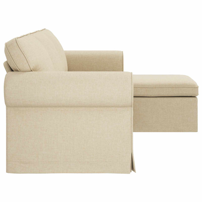 Canapea Crem 215 x 138 x 80 cm țesătură - WALTI WALTI