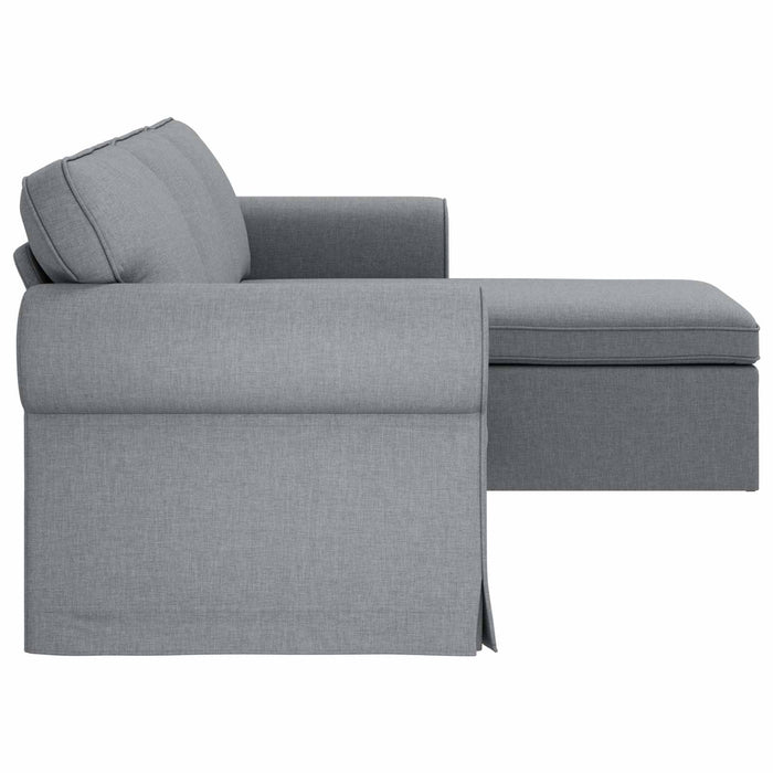 Canapea Gri deschis 245 x 138 x 80 cm țesătură WALTI