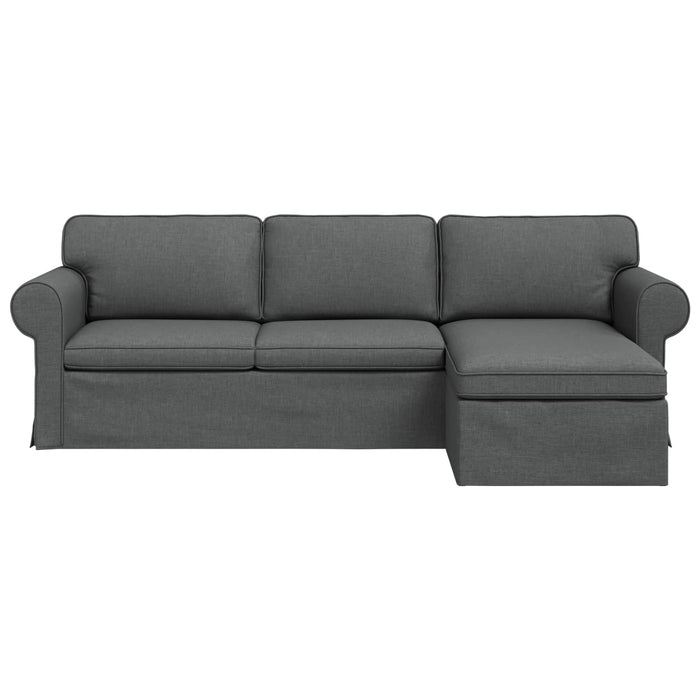 Canapea Gri închis 245 x 138 x 80 cm țesătură - WALTI WALTI