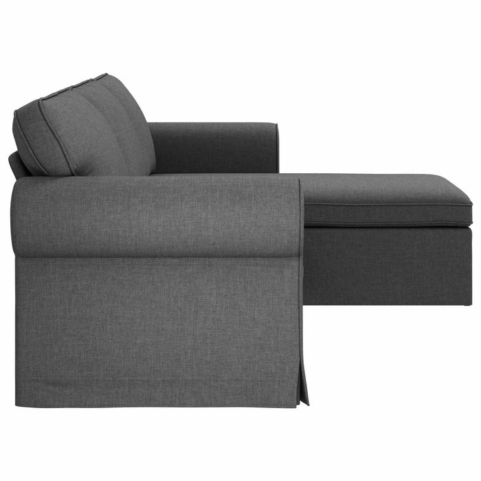 Canapea Gri închis 245 x 138 x 80 cm țesătură - WALTI WALTI