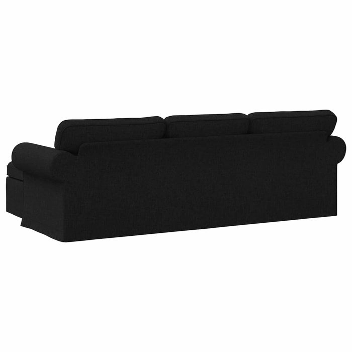 Canapea Negru 245 x 138 x 80 cm țesătură WALTI