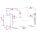 Canapea Gri închis 159 x 78 x 80 cm Metal - WALTI WALTI