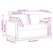 Canapea Crem 159 x 78 x 80 cm Metal - WALTI WALTI