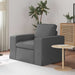 Canapea Gri închis 102 x 80 x 82 cm Metal - WALTI WALTI