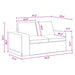Canapea Gri închis 162 x 80 x 82 cm Metal - WALTI WALTI