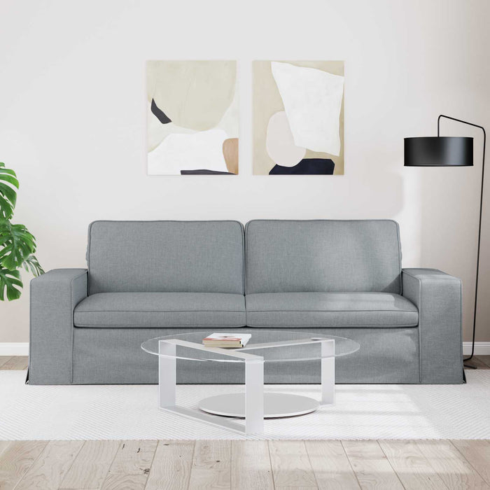 Canapea Gri deschis 222 x 80 x 82 cm Metal - WALTI WALTI