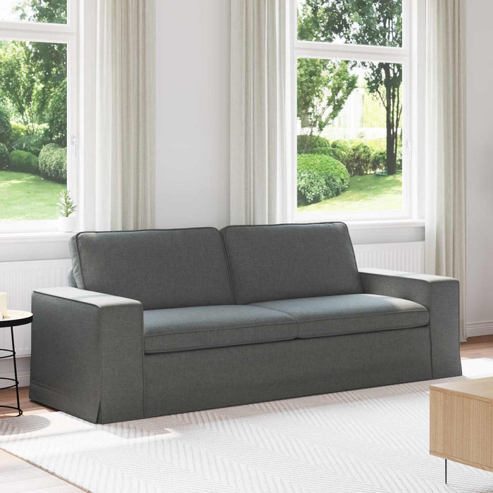 Canapea Gri închis 222 x 80 x 82 cm Metal - WALTI WALTI