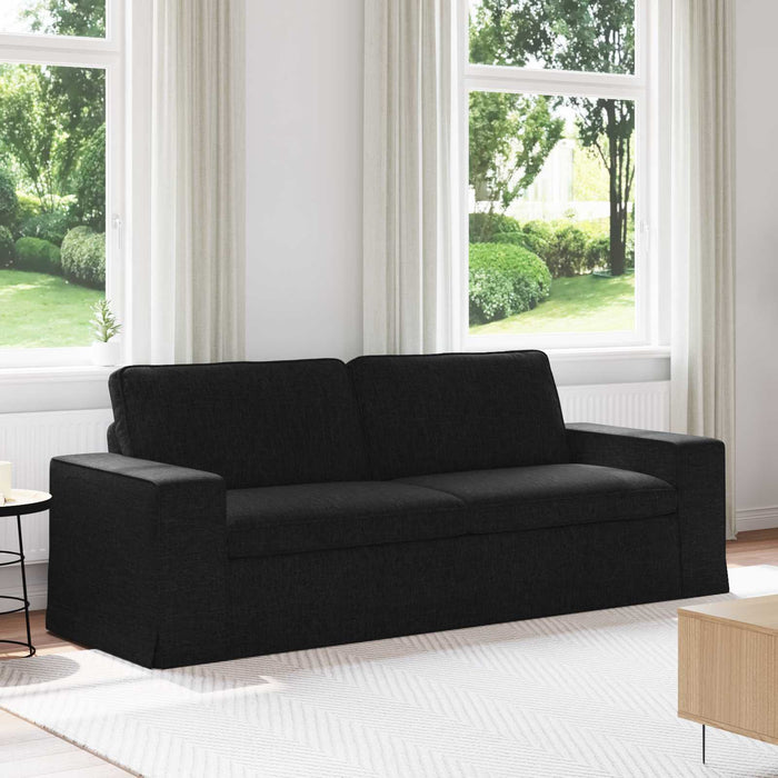 Canapea Negru 222 x 80 x 82 cm Metal - WALTI WALTI
