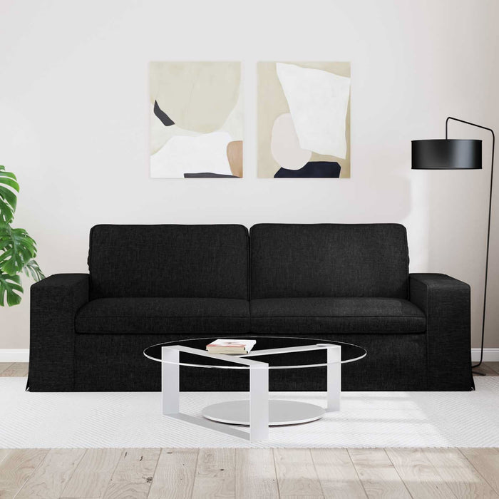 Canapea Negru 222 x 80 x 82 cm Metal - WALTI WALTI