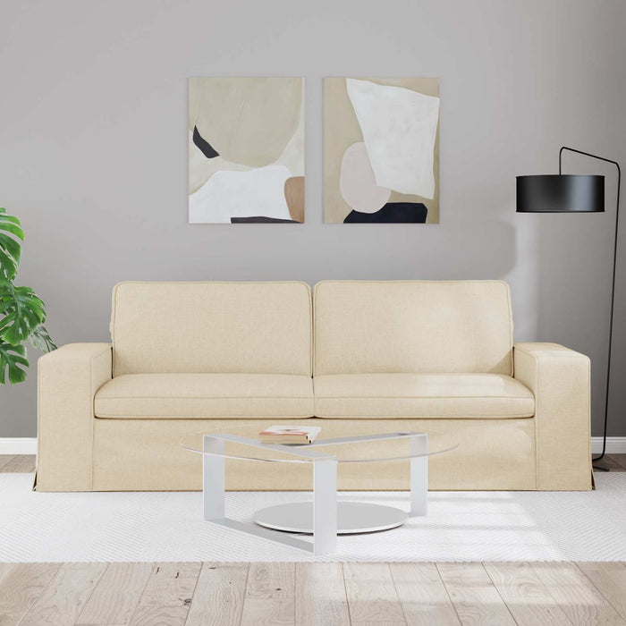 Canapea Crem 222 x 80 x 82 cm Metal - WALTI WALTI