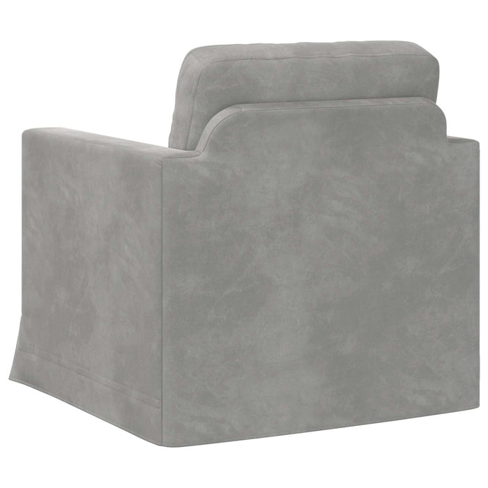 Canapea Gri deschis 78 x 78 x 80 cm Catifea - WALTI WALTI