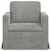 Canapea Gri deschis 78 x 78 x 80 cm Catifea - WALTI WALTI