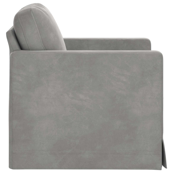Canapea Gri deschis 78 x 78 x 80 cm Catifea - WALTI WALTI